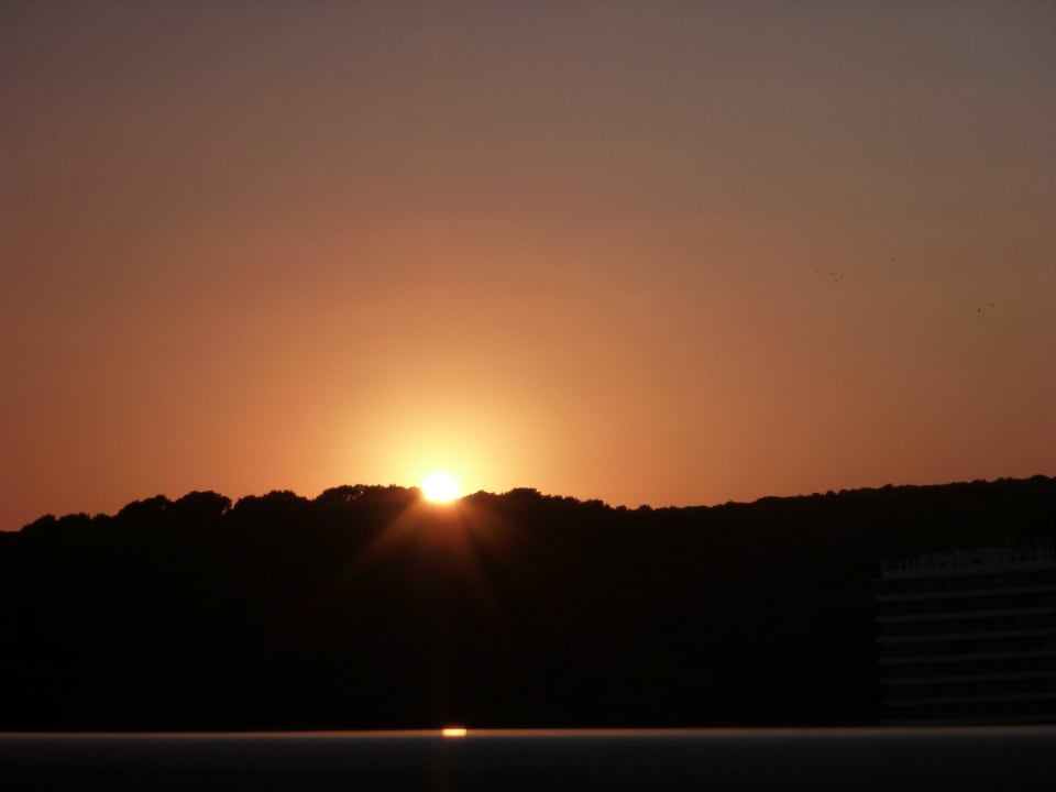 Sonnenuntergang von unserem Balkon aus Meliá Cala Galdana