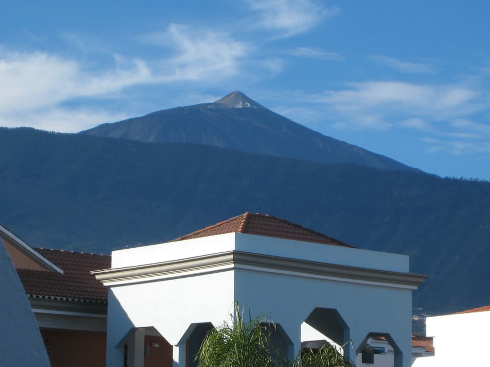 Blick auf demn Teide vom Balkon Hotel Riu Garoe