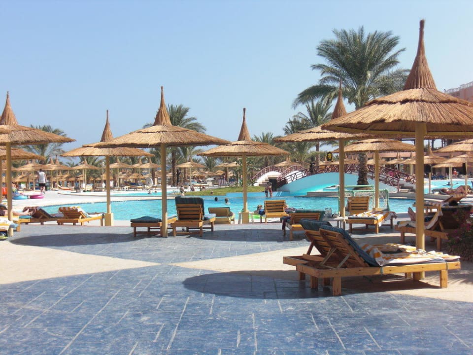 Poolanlage mit Liegen Beach Albatros Resort