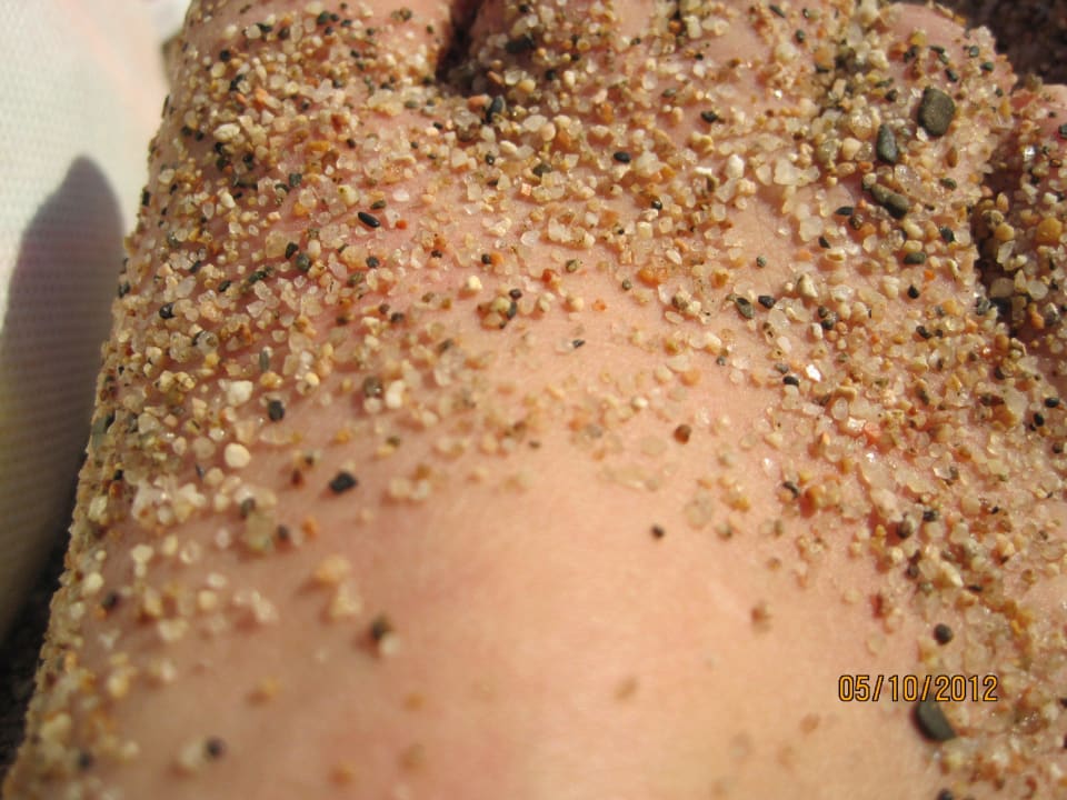 So sieht der Sand aus AQUA Hotel Promenade & Spa