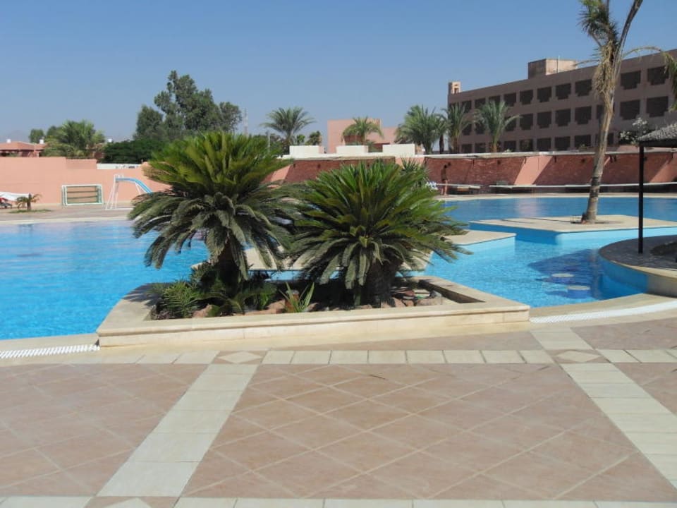 Poolanlage mit wenig Schatten Eagles Paradise Abu Soma
