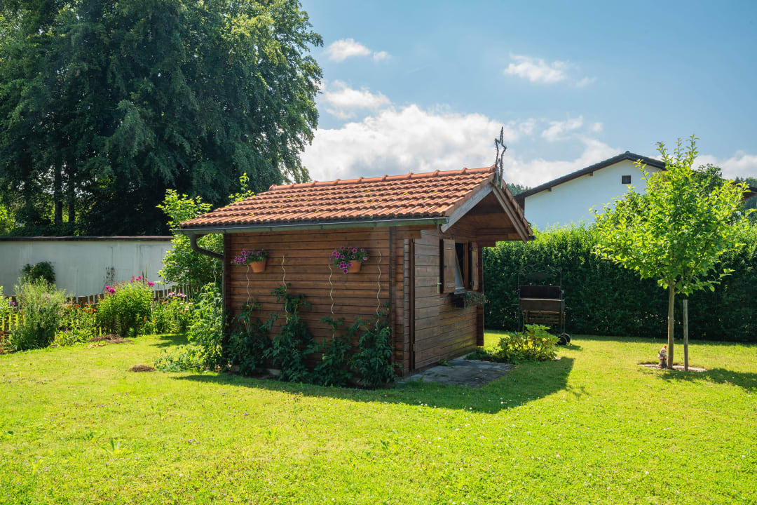 Gartenanlage Ferienwohnung Am Moosbach