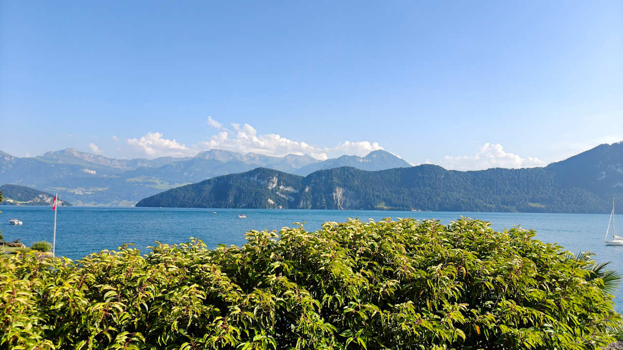 Ausblick Hotel Beau-Rivage