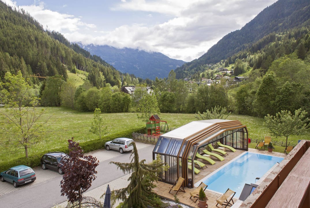 Blick vom Balkon Genusshotel Almrausch