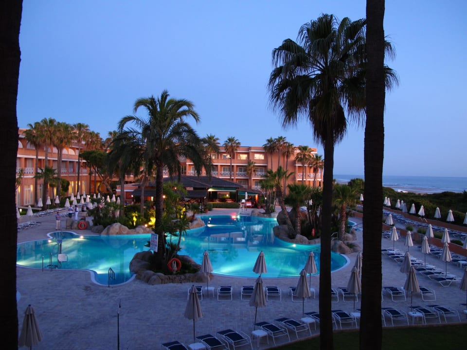 Abenddaämmerung vom Balkon aus Hipotels Playa la Barrosa
