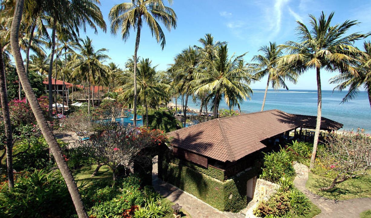 Blick über die Anlage Hotel Sheraton Senggigi Lombok Beach Resort