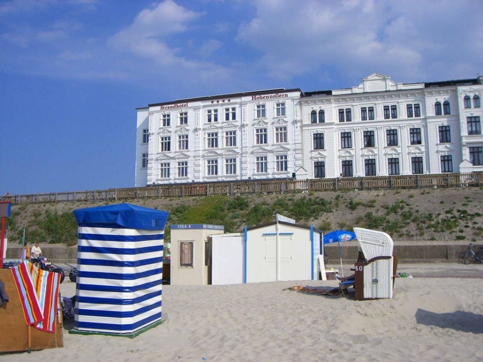 Blick vom Strand Strandhotel Hohenzollern