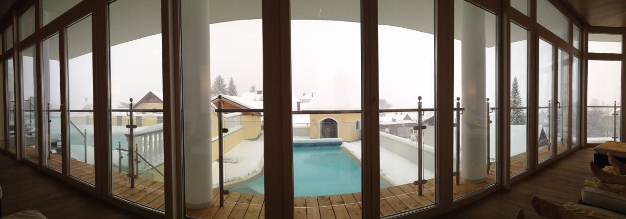 Blick aus der Vitaloase Dilly - Das Nationalpark Resort