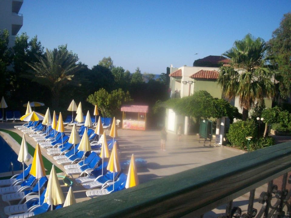 Blick vom Balkon Hotel Gardenia Beach