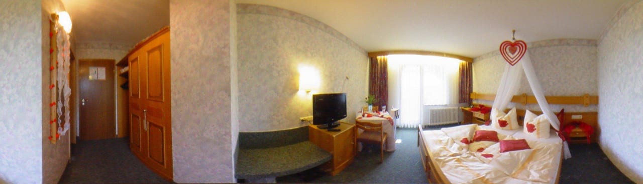 Rundumblick Zimmer Naturhotel Blaubach