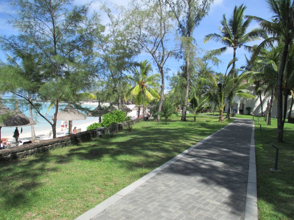 Weg zum Restaurant Ambre Mauritius