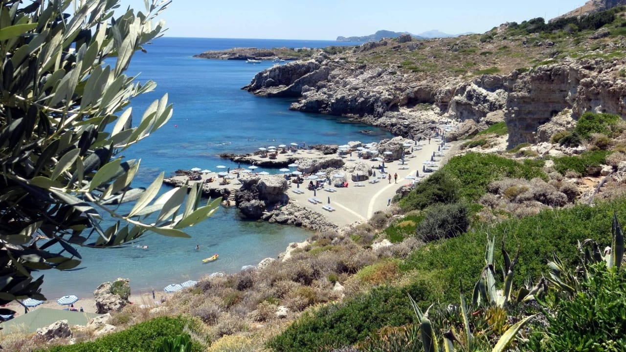 Perspektive von "Mythos" aus Hotel Kalithea Horizon Royal
