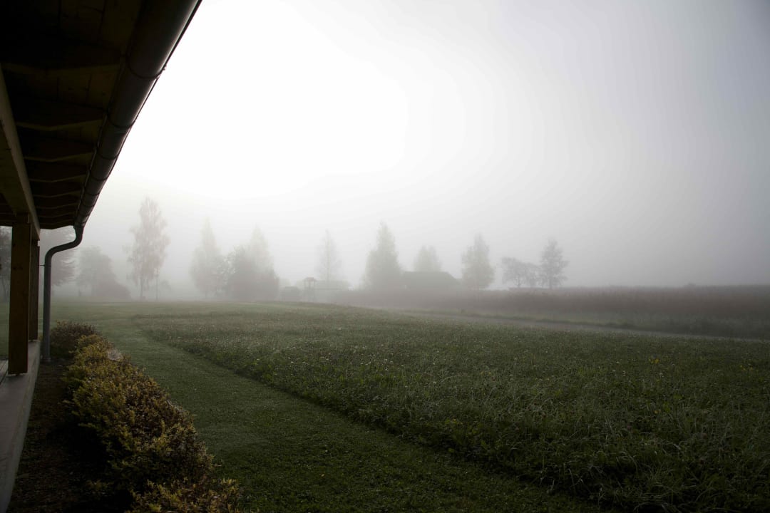 Ausblick von der Terrasse des Zimmers  Genießerhotel Die Forelle