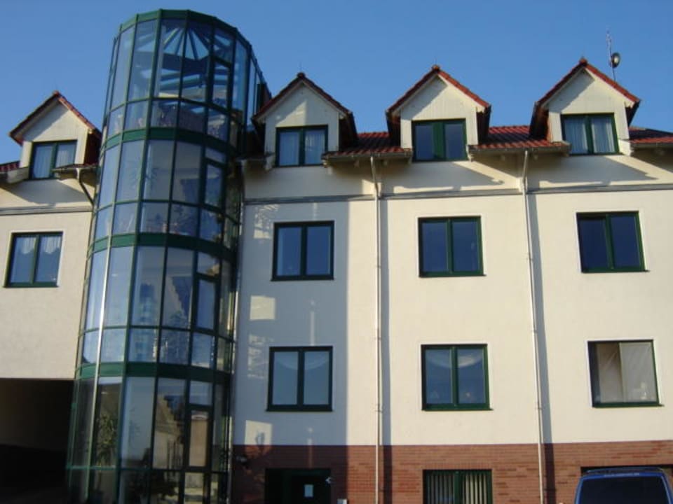 Rückseite Pension Zum alten Schweden