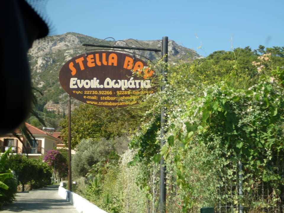 Vom Parkplatz aus Hotel Stella Bay