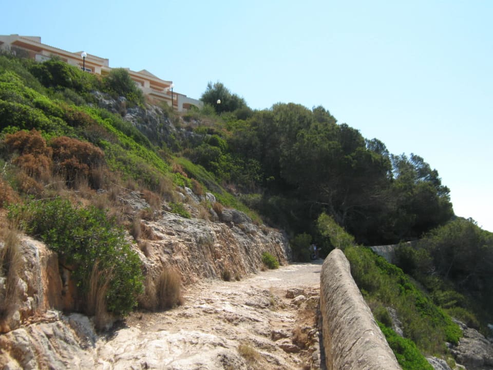 Schlechter Strandzugang, nicht barrierefrei !! blau punta reina