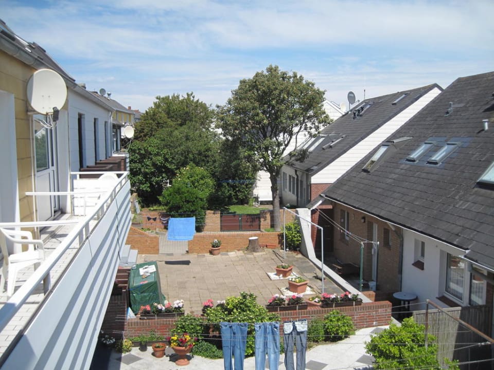 Ausblick vom Balkon Pension Haus Paulsen