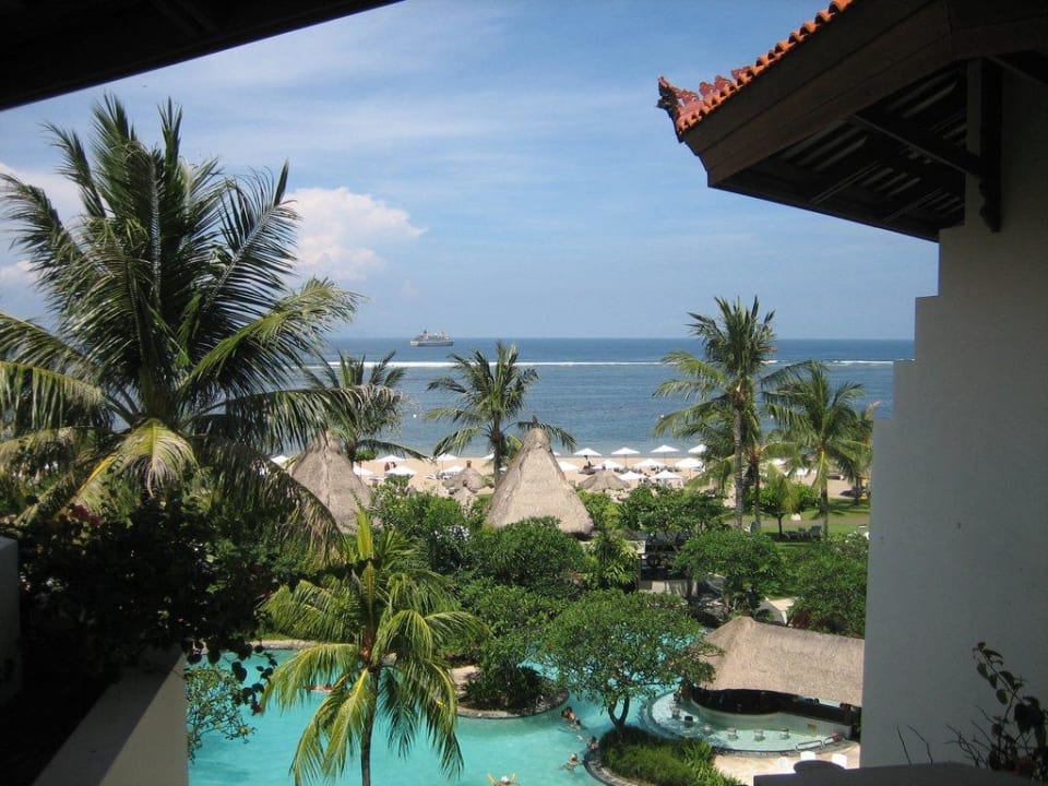 Ausblick vom Balkon 4.Stock Hotel Grand Mirage Resort & Thalasso Bali