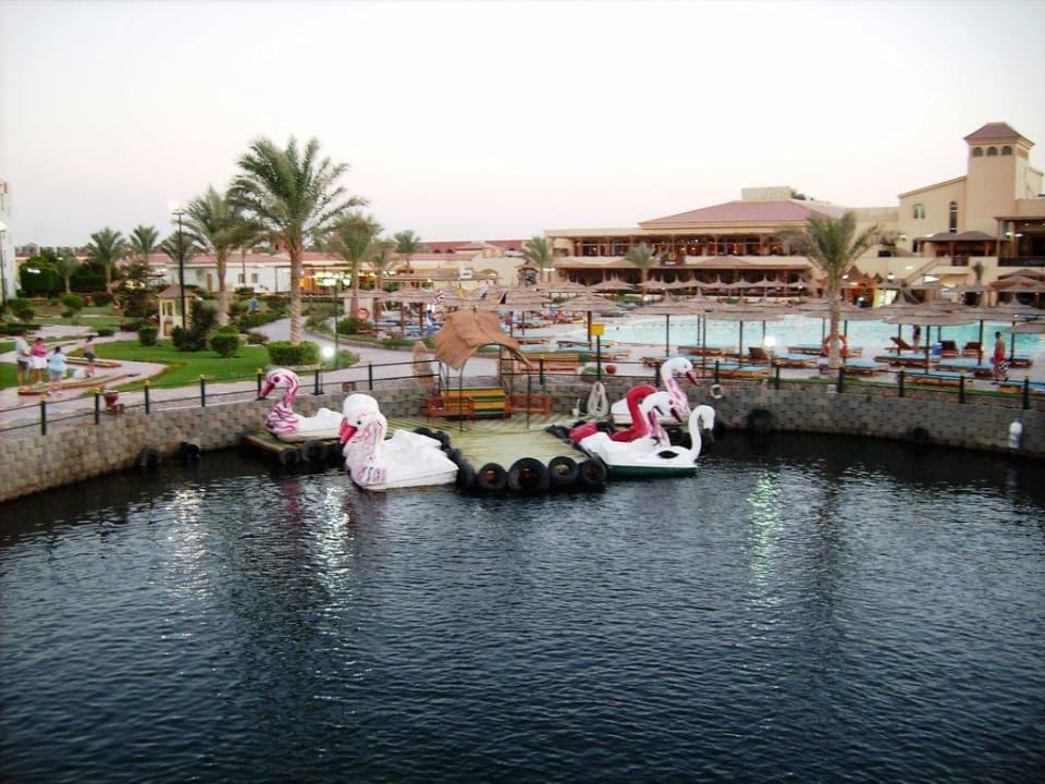 Blick zum Bootsanleger Pickalbatros Dana Beach Resort - Hurghada