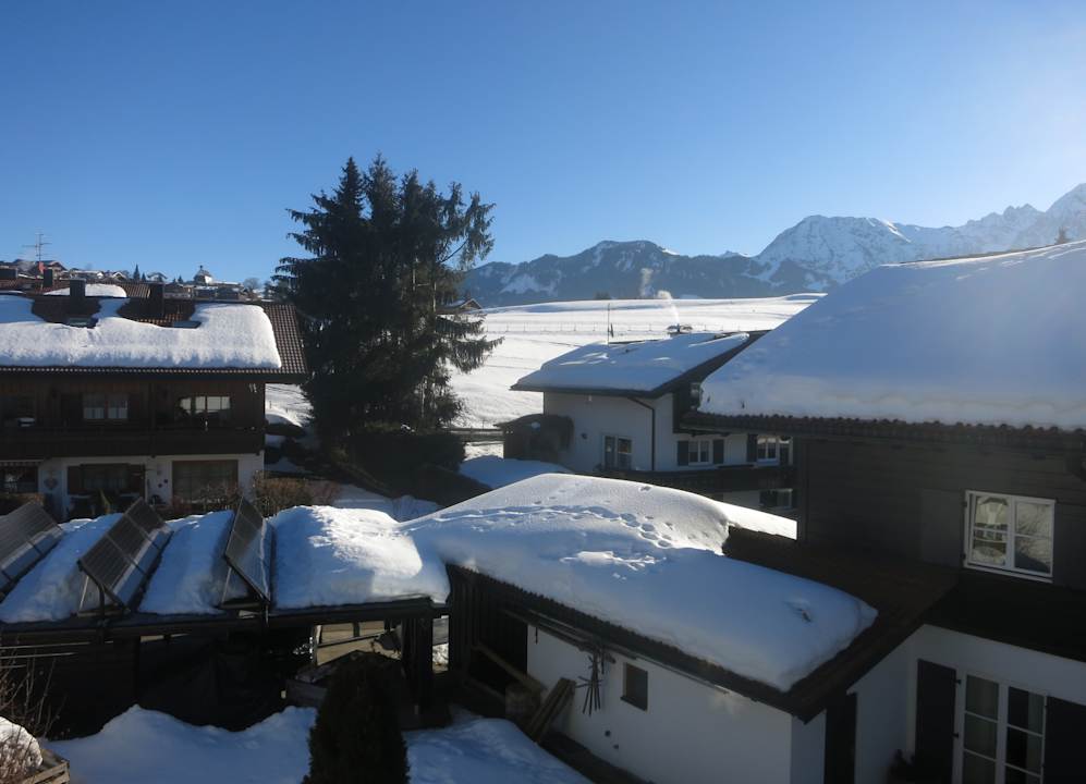Ausblick Ferienwohnung Herbst Obermaiselstein