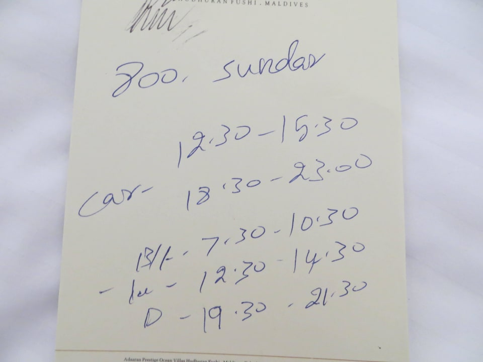 Unverschämte Butlerzeiten der Wasservilla Adaaran Select Hudhuran Fushi - Premium All Inclusive