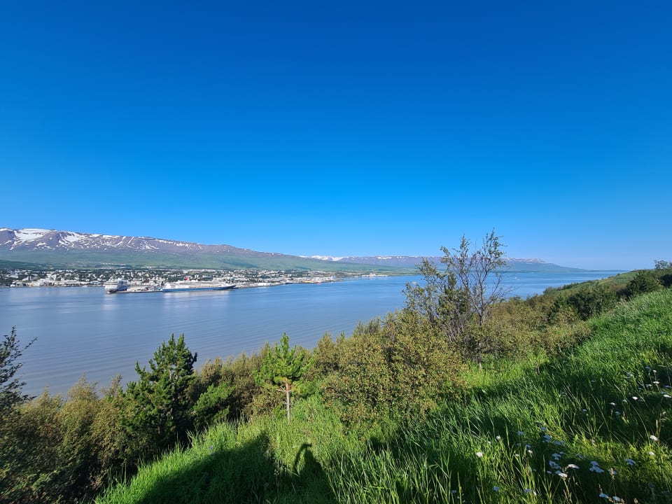 Ausblick Countryhotel Sveinbjarnargerdi