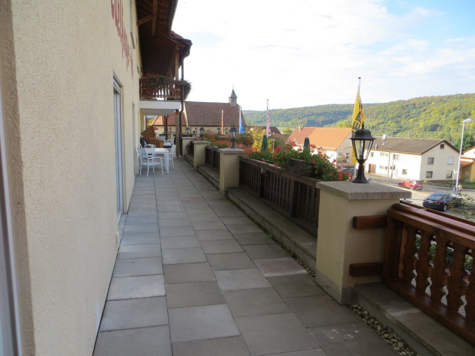 Blick aus dem Zimmer Landhotel Edelfinger Hof