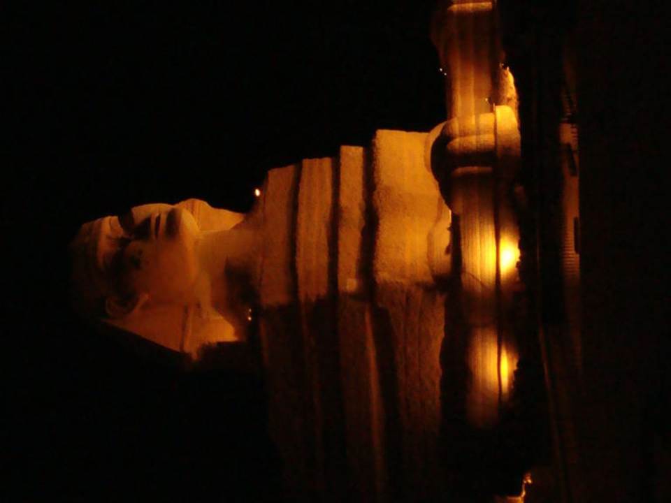 Pharao Statue in der Arena Pickalbatros Alf Leila Wa Leila Resort - Neverland Hurghada