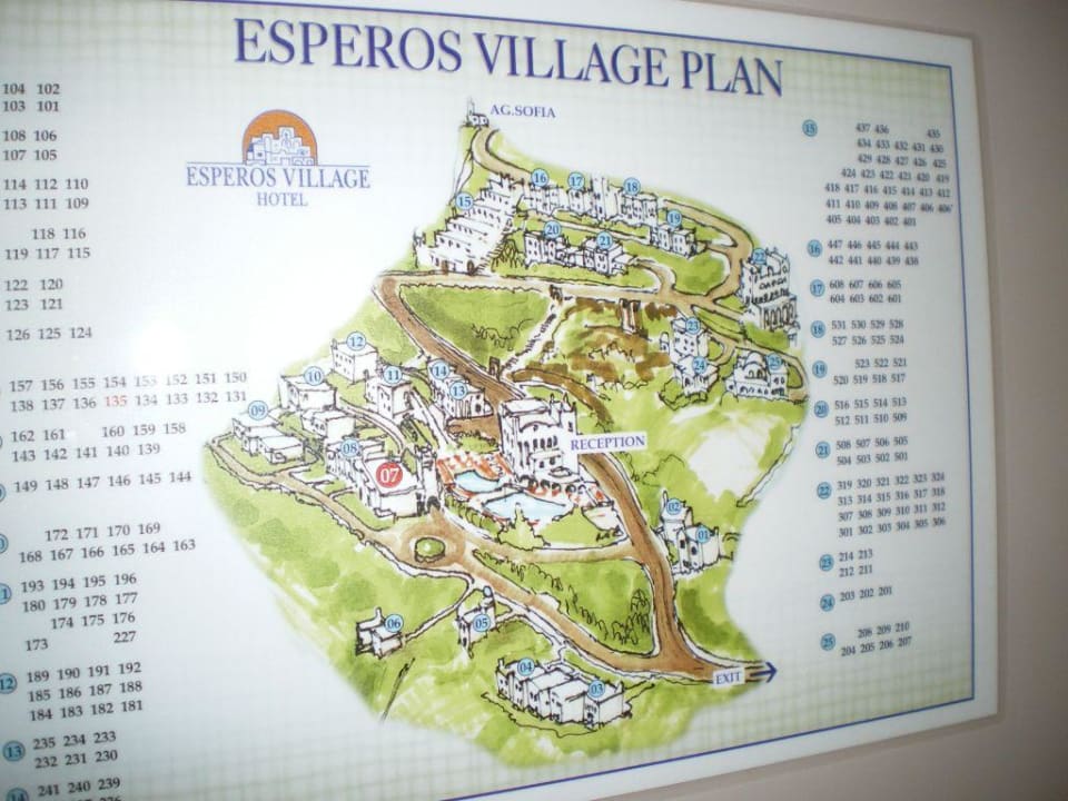 Übersichtskarte Esperos Village Esperos Village Blue & Spa - Adults only