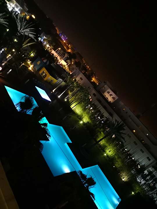 Pool bei Nacht Atlas Amadil Beach Hotel