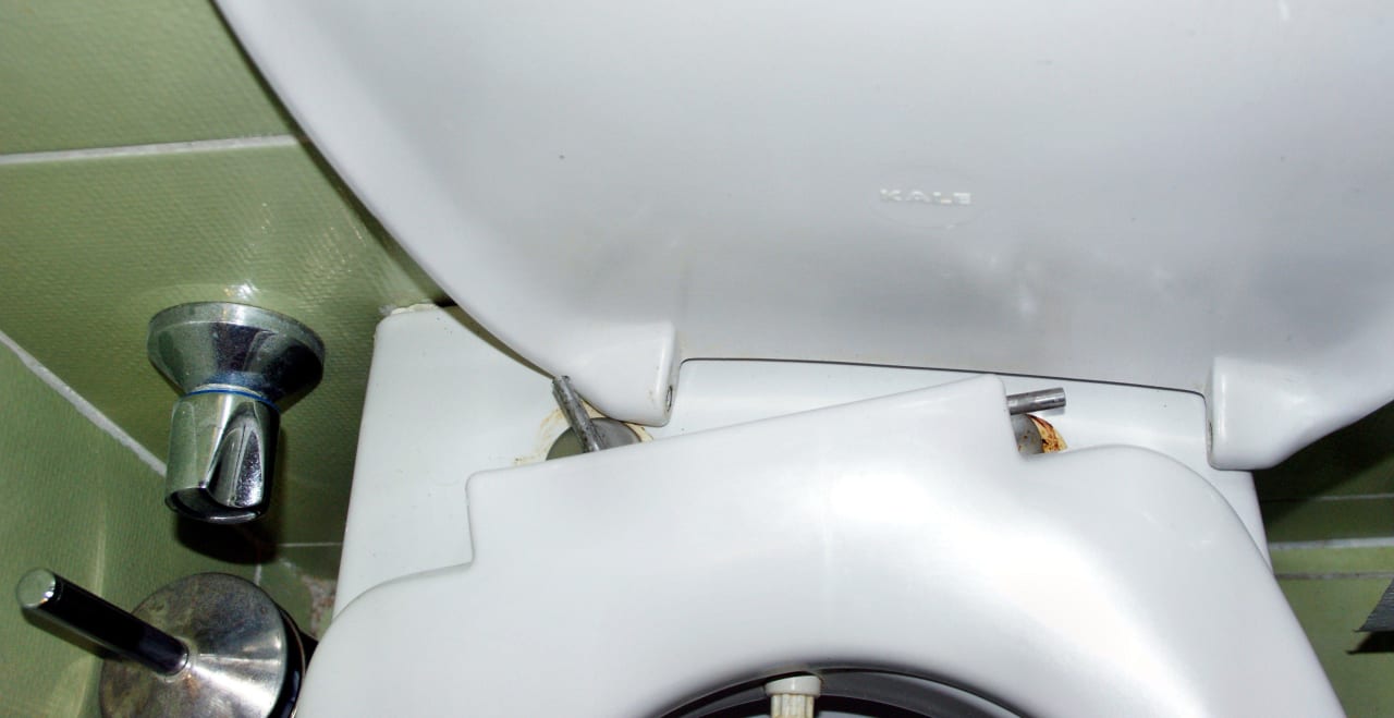 Bad, WC-Scüssel und Brille lose Hotel Orfeus Park