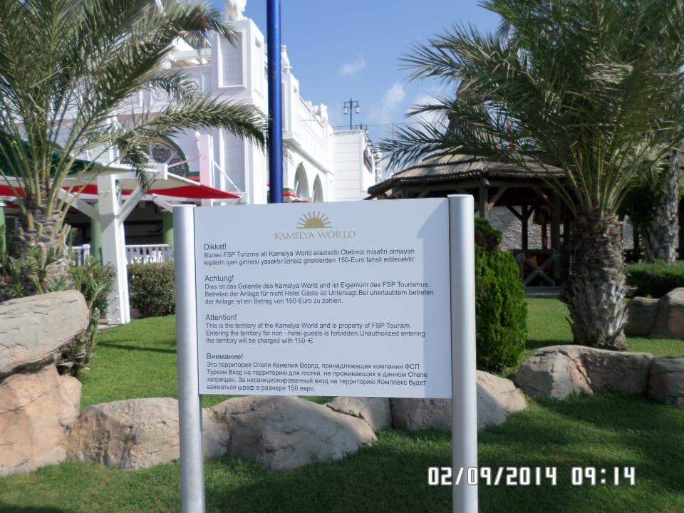 Infotafel Kamelya Aishen Club