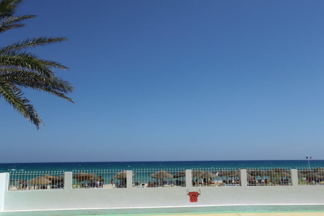 Sicht von der Terrasse des Restaurants Samira Club