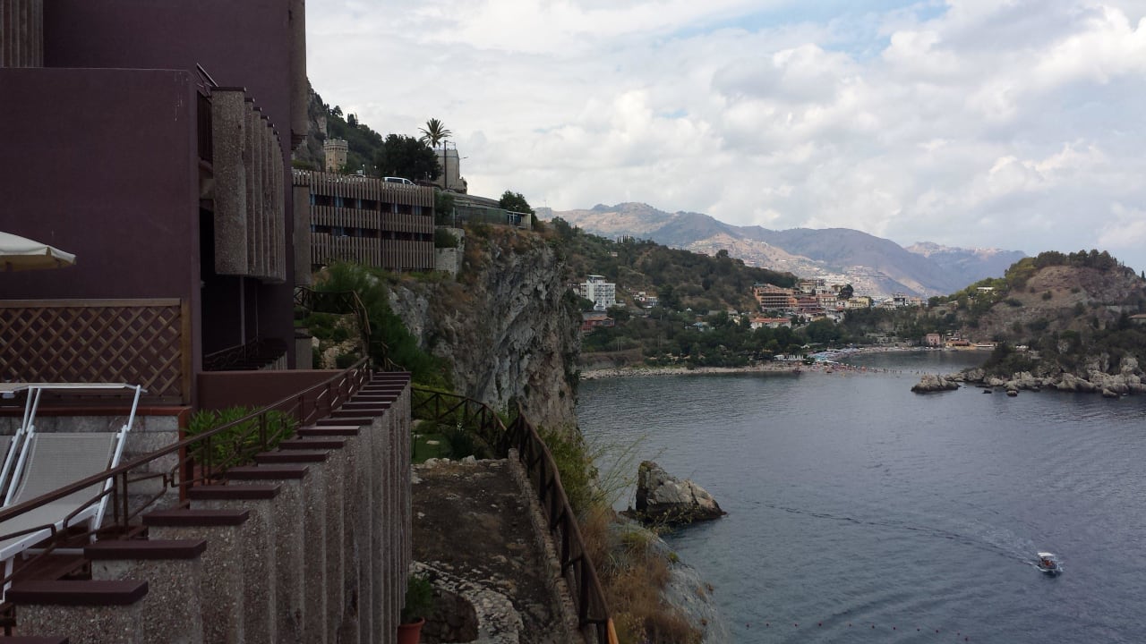 Blick vom Hotel zur Isola Belle UNAHOTELS Capotaormina