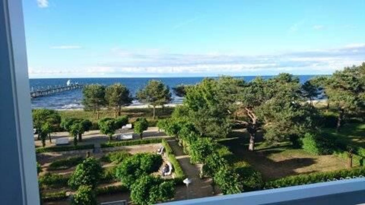 Blick auf die Ostsee Kleine Strandburg Zinnowitz