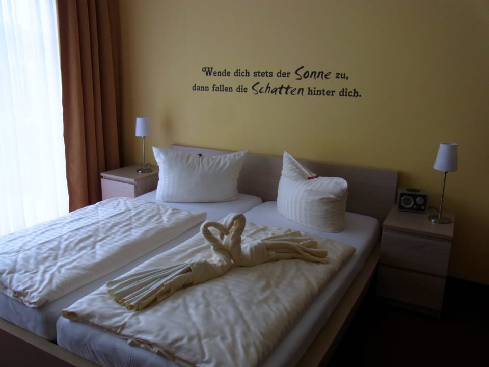 Sehr nett der Spruch Aparthotel Strandhus Familie Herrgott