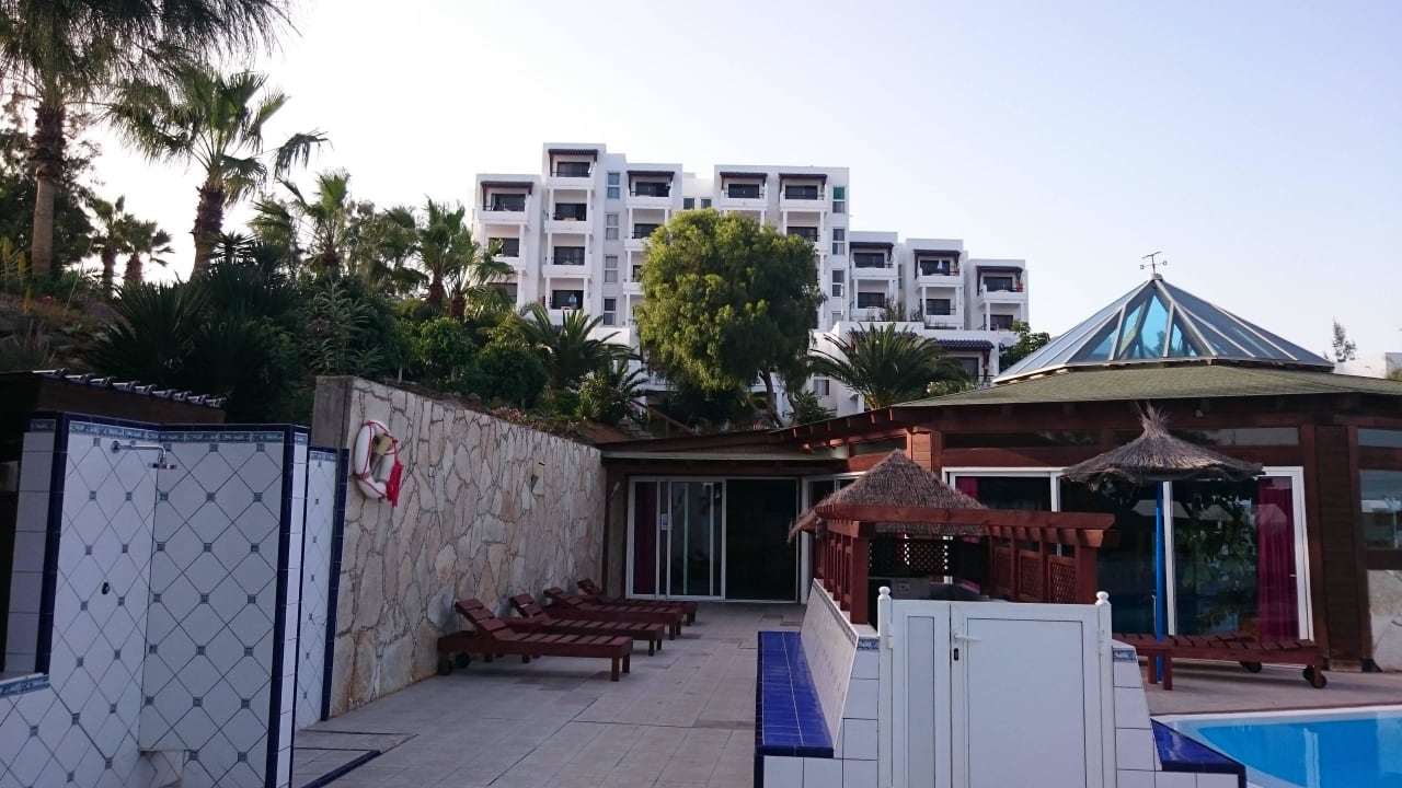 Gartenblick zur Anlage Marina Playa Suite Hotel