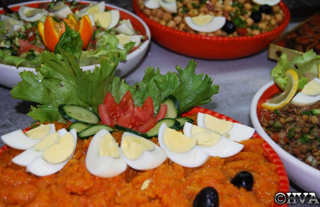Verschiedene Salate Hotel Seabel Aladin Djerba
