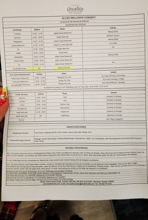 Sonstiges Seaden Quality Resort & Spa