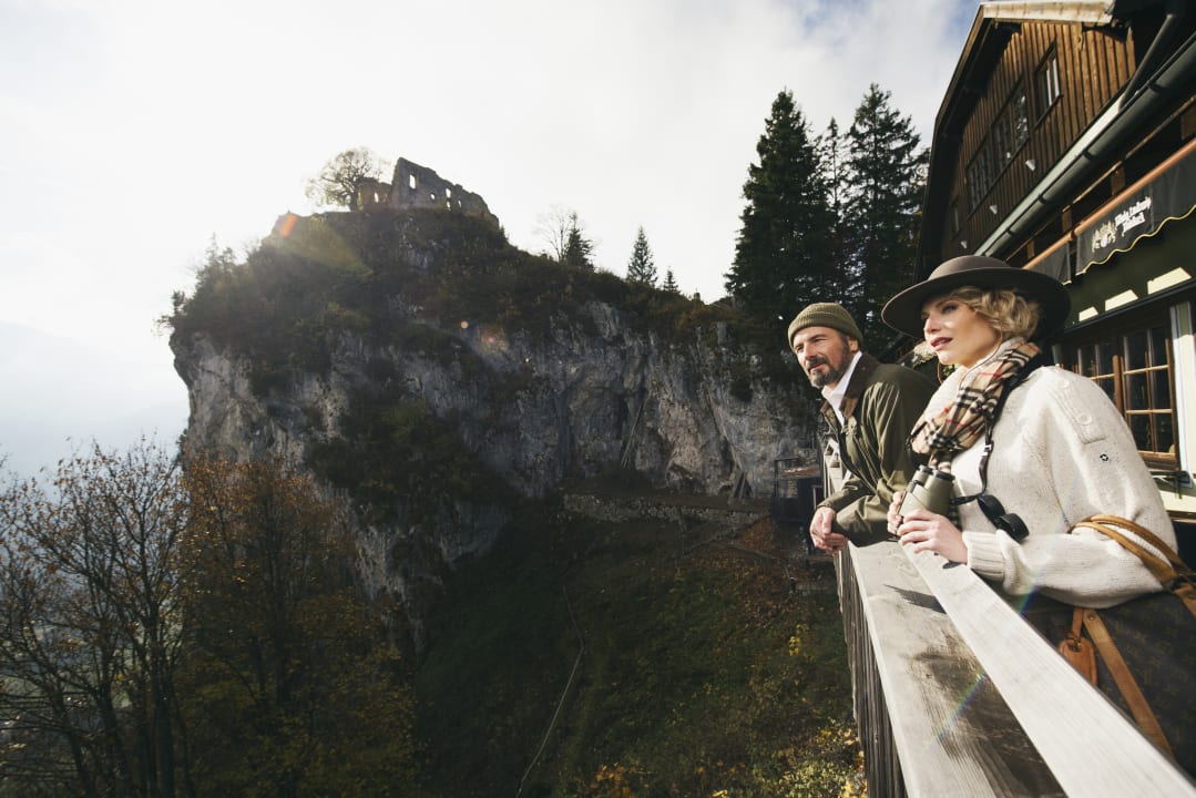 Ausblick Boutique Hotel Blaue Burg Falkenstein Pfronten HolidayCheck Bayern Deutschland