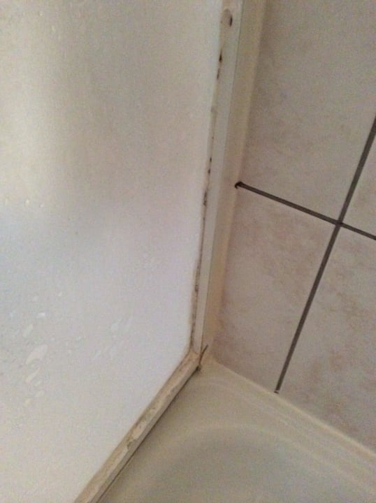 Schimmel und Schmutz in der Dusche Hotel Senator Kurhaus