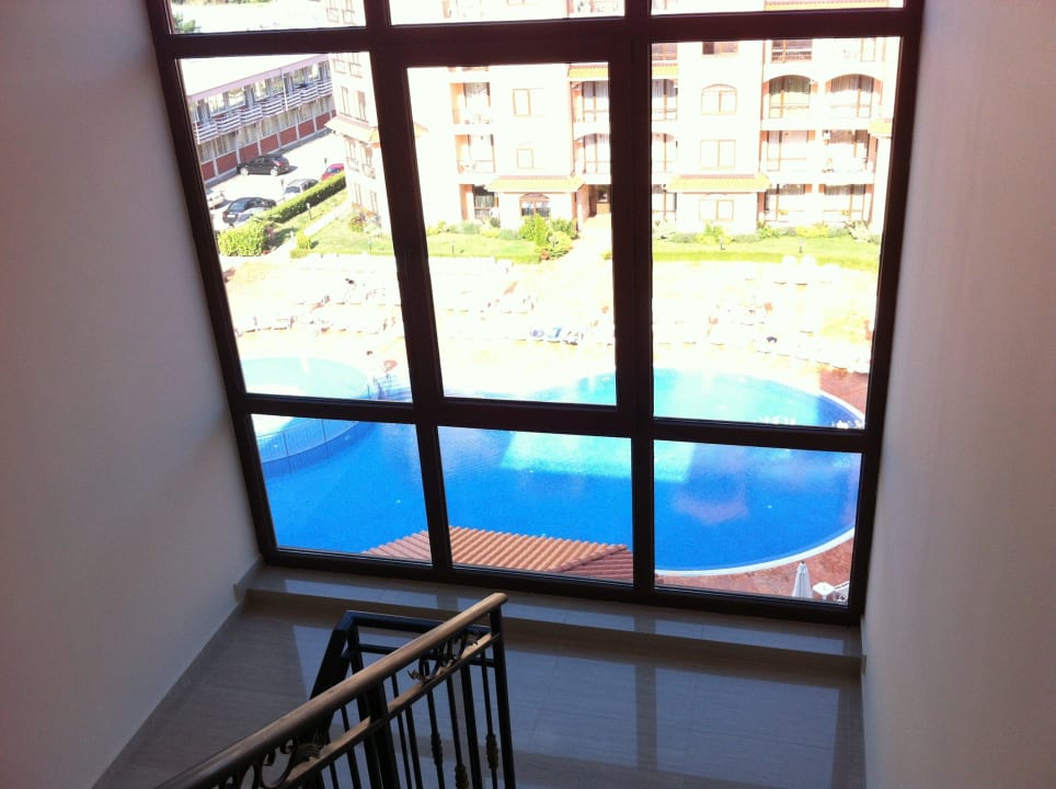 Widok z klatki schodowej 6 pietro Hotel&SPA Diamant Residence