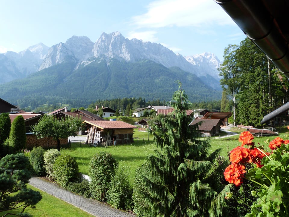 Blick vom Balkon Ferienwohnungen Haus Sebastian
