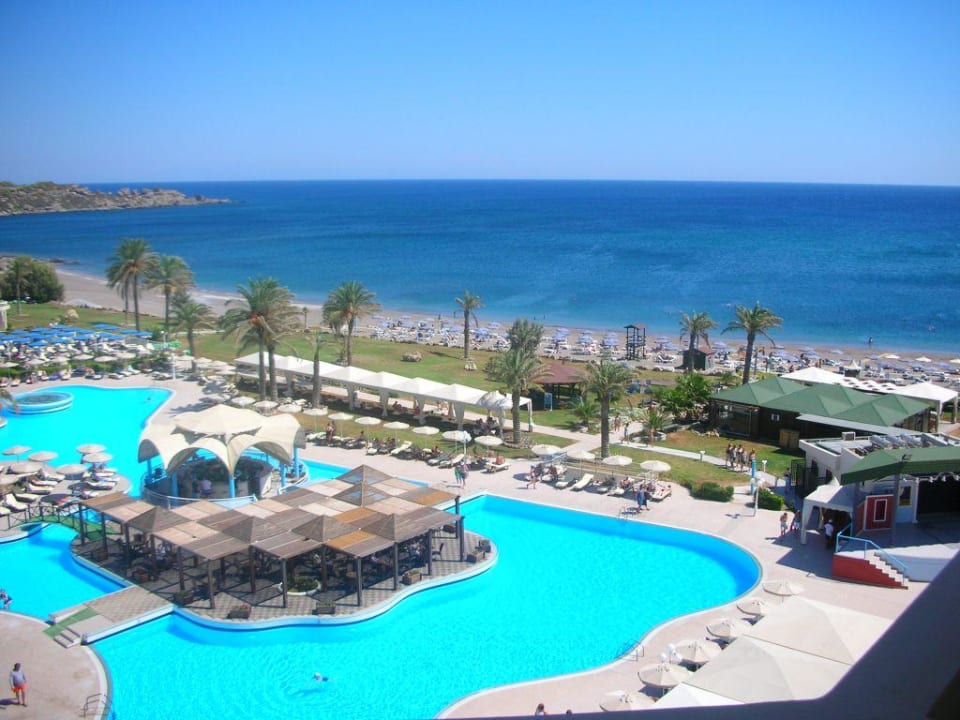 Blick von unserem Balkon... Rodos Palladium Leisure & Wellness