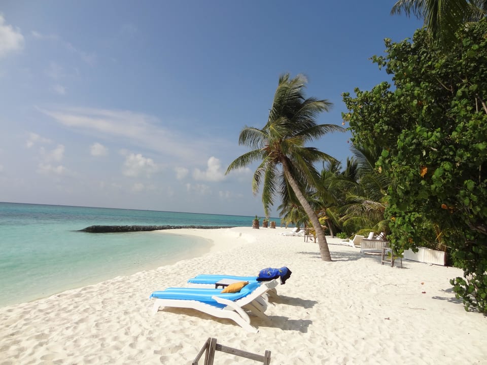 Ostseite Blick nach r. von Zimmer Nr. 17 Summer Island Maldives