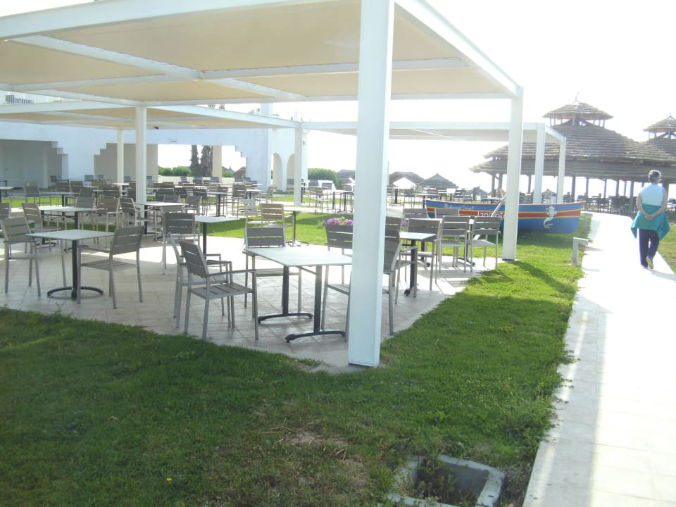 Strandrestaurant Sitzgelegenheiten großzügig Hotel Bel Azur Thalasso & Bungalows