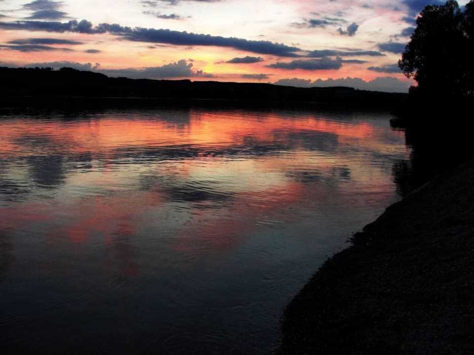 Abendstimmung am See Camping Gut Horn