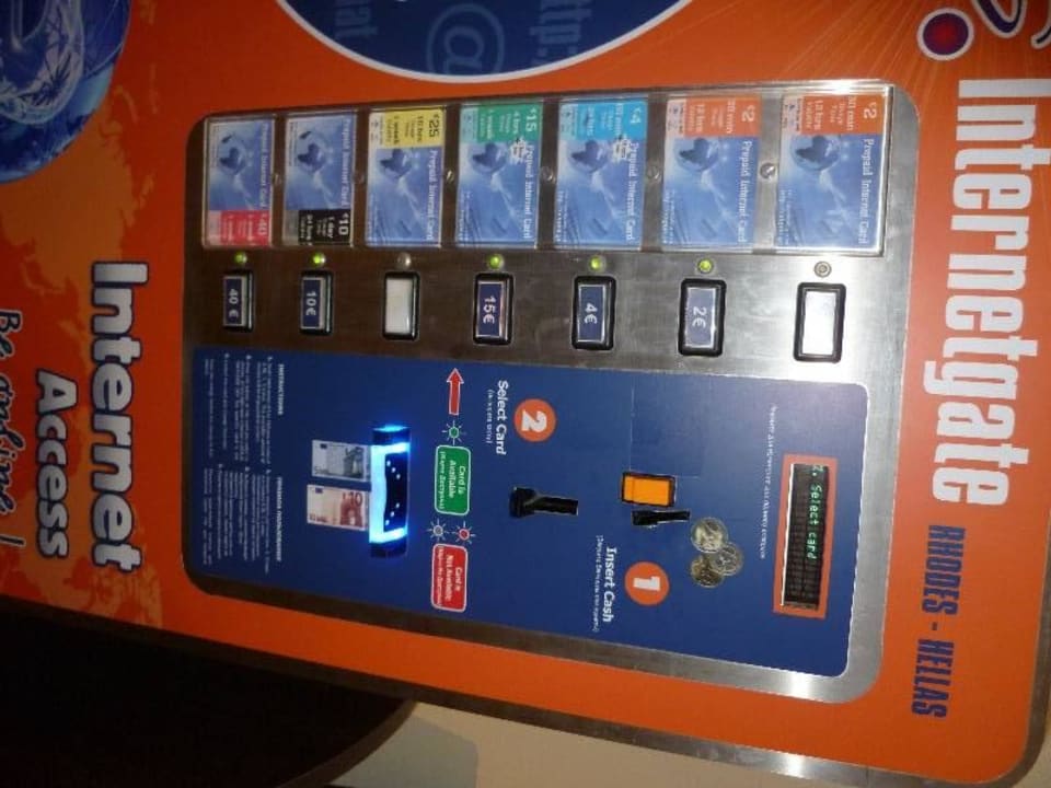 Internet Automat in der Lounge Hotel Kalithea Horizon Royal