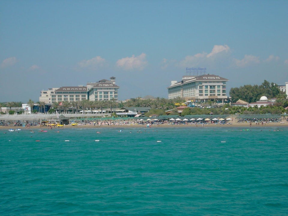 Blick vom Piratenboot Sunis Kumköy Beach Resort Hotel & Spa