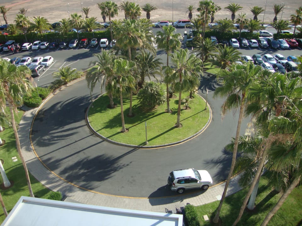Ausblick vom Hotel aus auf den Haupteingang Hotel Riu Gran Canaria